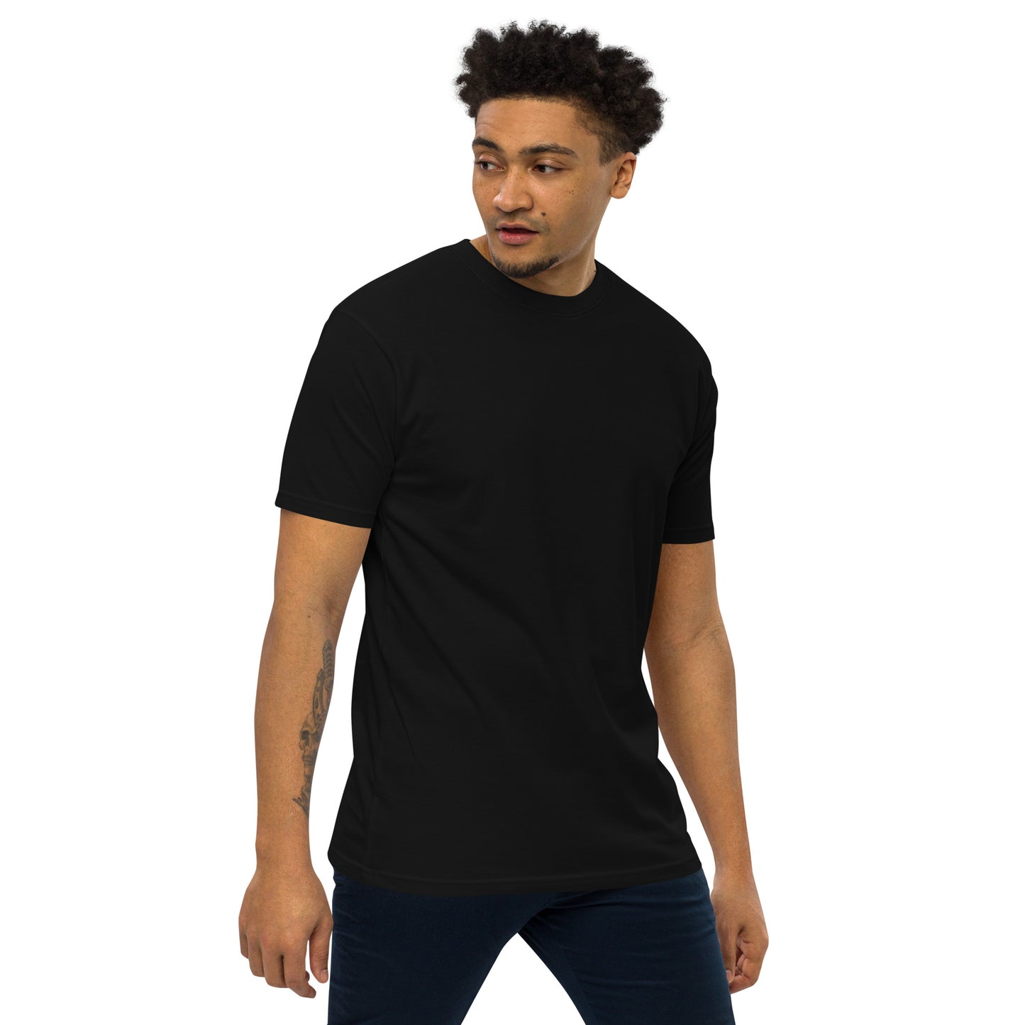 Premium Heavyweight Cotton Essential Tee - Black