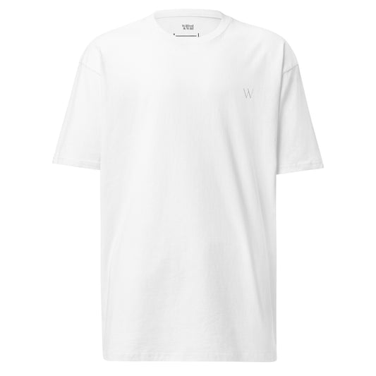 Premium Heavyweight Cotton Essential Tee - White