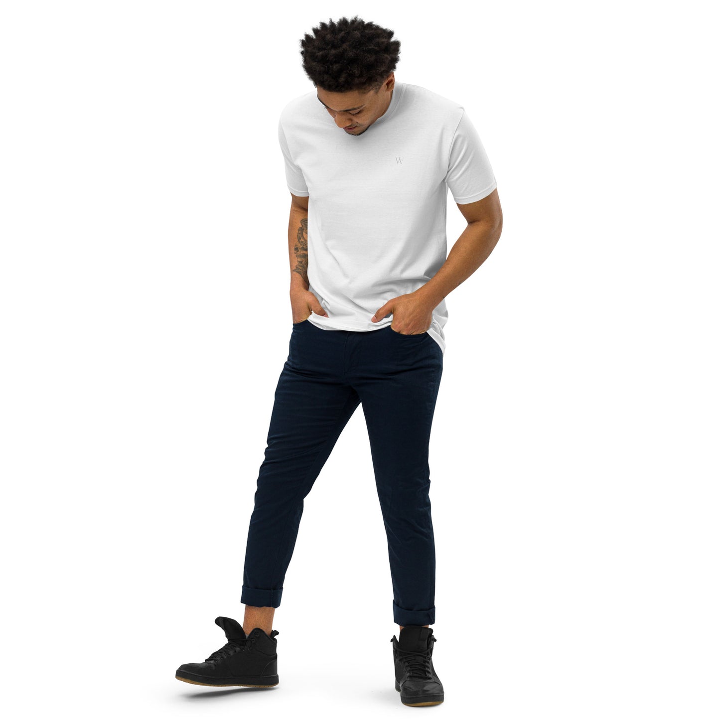 Premium Heavyweight Cotton Essential Tee - White