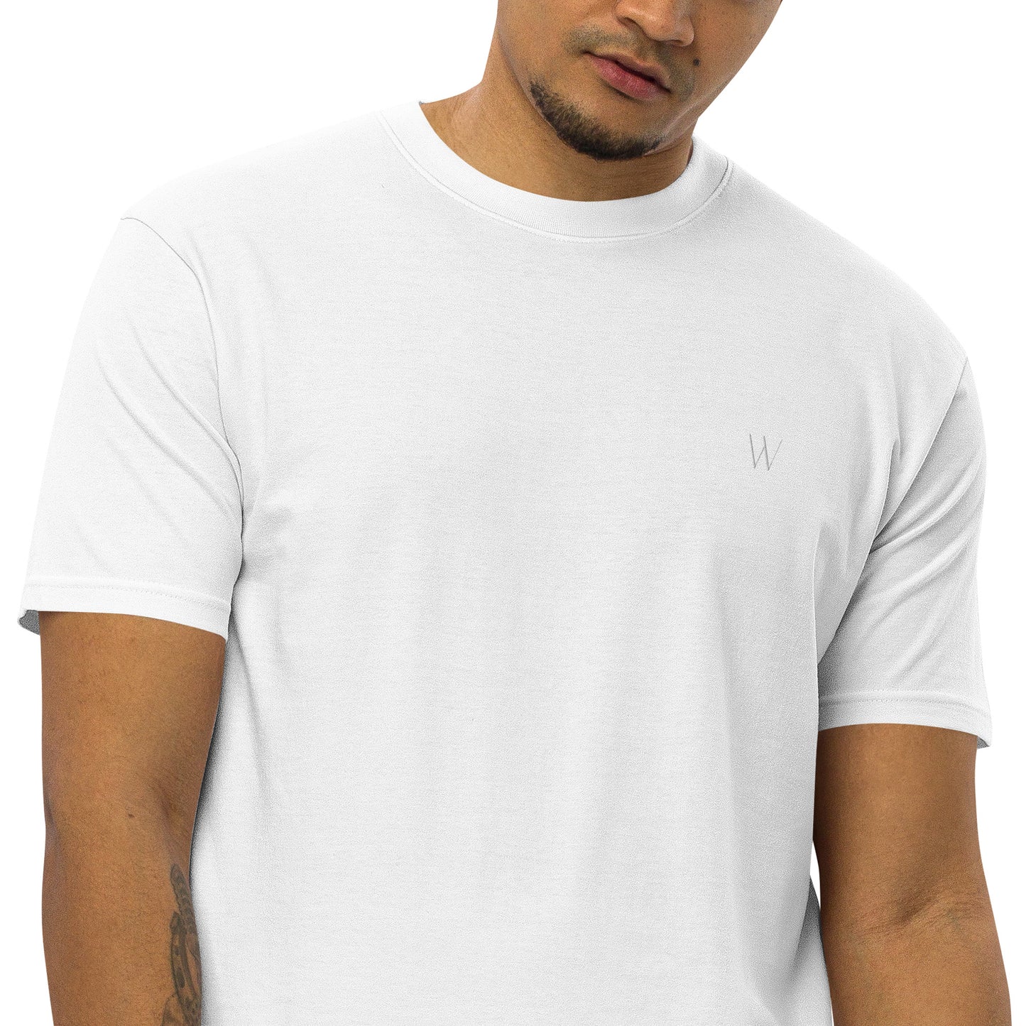 Premium Heavyweight Cotton Essential Tee - White